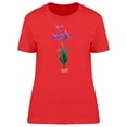 thumbnail image 1 of Watercolor Magenta Flowers T-Shirt Women -Image by Shutterstock, Female Medium, 1 of 2
