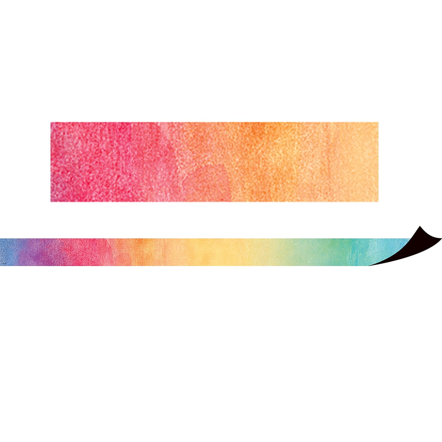 Multicolor Watercolor Magnetic Border for Whiteboards and Metal Surfaces