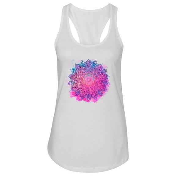 Watercolor Mandala. Tank Women -Image by Shutterstock, Female XX-Large