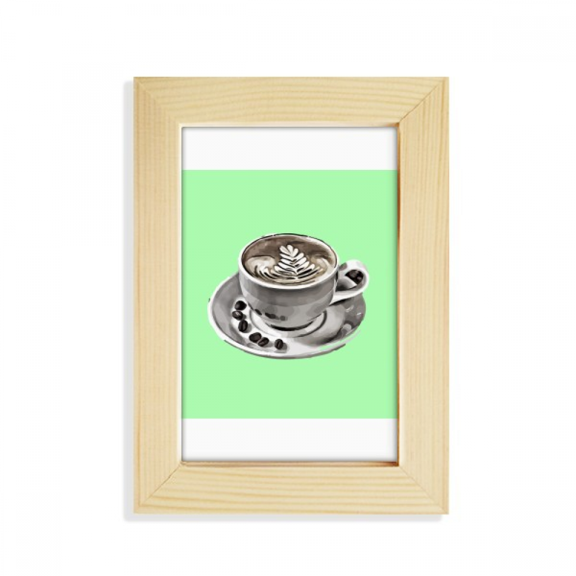 Watercolor Manner Painting Caf Coffee Desktop Display Photo Frame Picture Art Painting 5x7 inch