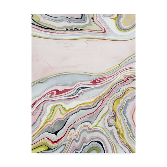 Watercolor Marbling I' Canvas Art by Grace Popp