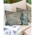thumbnail image 1 of Watercolor Marine Ocean Life Seahorse Outdoor Pillow Covers Set of 2,Decorative Waterproof Throw Pillow Case,Vintage Nautical Map Back Cotton Linen Soft Cozy Cushion Pillowcases, 1 of 7