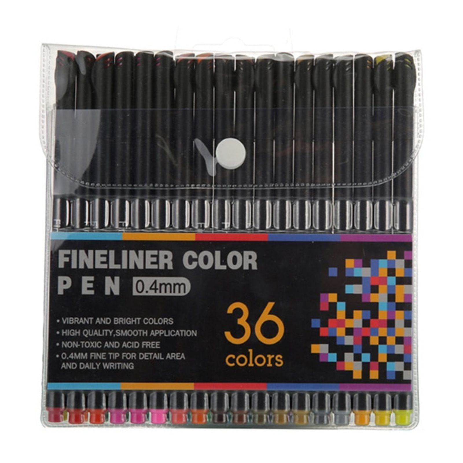Watercolor Marker Pen Set Superfine Tip Fine Liner Drawing Pen for Journaling Planner Coloring Book Note Taking Art Supplies for Adults teen, 36* Fine Needle Colored Outlining Pen
