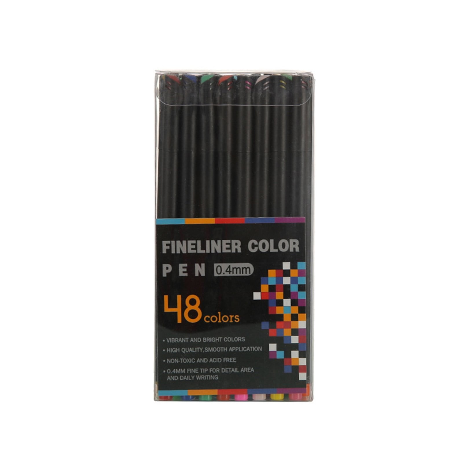 Watercolor Marker Pen Set Superfine Tip Fine Liner Drawing Pen for Journaling Planner Coloring Book Note Taking Art Supplies for Adults teen, 48* Fine Needle Colored Outlining Pen