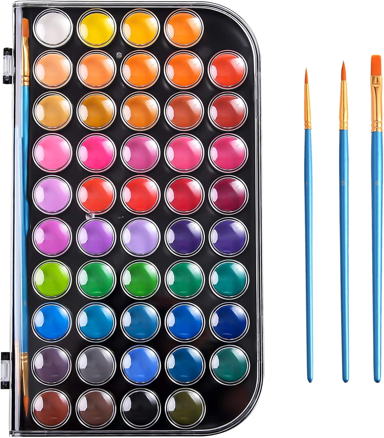 Rainbow in a Box, Washable Watercolor Paints Set, High-Quality Pigments for Safe and Endless Artistic Adventures, Travel-Friendly Companion for All Ages
