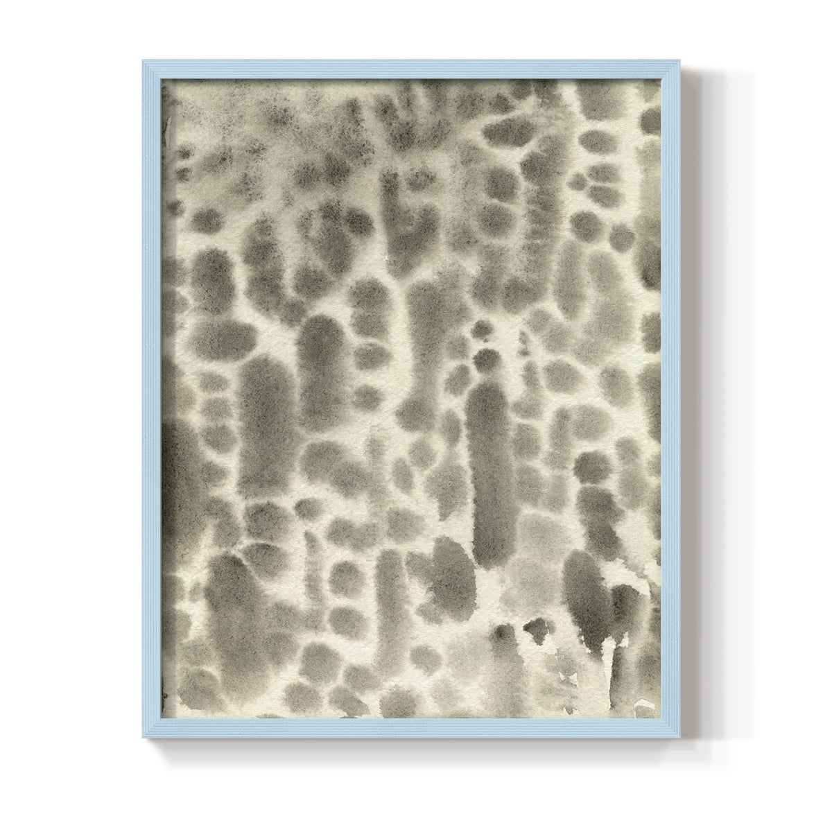 Watercolor Metric I Framed Print in Blue Solid Wood 8 x 10 Framed Print