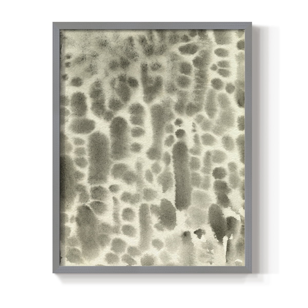 Watercolor Metric I Framed Print in Gray Solid Wood 8 x 10 Framed Print