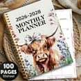thumbnail image 1 of Watercolor Monthly Planner for 2026-2028 - Gift for Family & Friends, Time Management & Schedule Organizer, Artistic Design Planning Notebook, 1 of 5