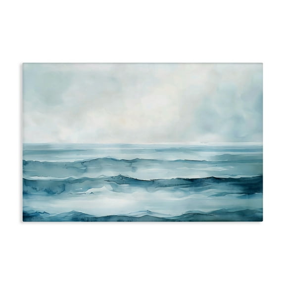 Stupell Industries Watercolor Moody Waves Canvas Wall Art, design by LSR Design Studio, 30 x 45