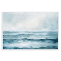 Stupell Industries Watercolor Moody Waves Wall Plaque Art, design by LSR Design Studio, 13 x 19