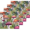 thumbnail image 1 of Watercolor Mushrooms Washcloths, Soft and Absorbent Cotton Towel, 6 Pack 12 X 12 Inches Premium Quick Dry Face Towel Wash cloth, 1 of 7