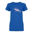 thumbnail image 1 of Watercolor Narwhal Design Shaped T-Shirt Women -Image by Shutterstock, Female Large, 1 of 2