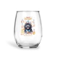 thumbnail image 1 of Watercolor Newfoundland Happy Birthday Celebration Balloons Gift Party 15oz Stemless Wine Glass Mug Newfie Dog Lover Gifts Wine Glasses Cup - 00028, 1 of 5