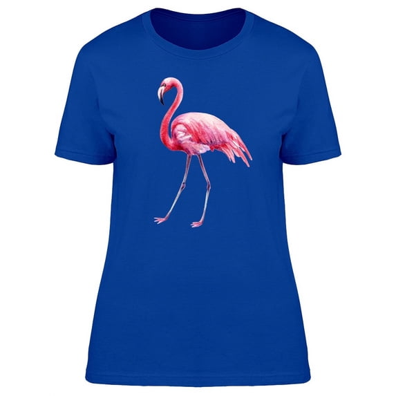 Watercolor Of A Big Flamingo Tee Women's -Image by Shutterstock