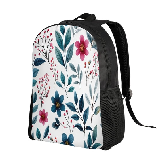 Watercolor Of Small Flowers Backpack Double Shoulder Backpack Durable, Spacious, Ergonomic Design for Travel, Work & Outdoor Use