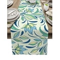 thumbnail image 1 of Watercolor Olive Leaf Texture Table Runner Home Wedding Table Flag Mat Centerpieces Decoration Party Dining Long Tablecloth, 1 of 5