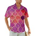 thumbnail image 1 of Watercolor Ombre Casual Shirt Zebra Print Vintage Hawaiian Shirts Men Short Sleeves Beach, 1 of 5