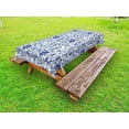 thumbnail image 1 of Watercolor Outdoor Tablecloth, Artistic Vibrant Blue Flowers Pattern Feminine Floral Spring Ornaments, Decorative Washable Fabric Picnic Tablecloth, 58 X 104 Inches, Violet Blue White, by Ambesonne, 1 of 2