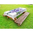 thumbnail image 1 of Watercolor Outdoor Tablecloth, Delicate Hydrangea Flowers Blooming Botanical Arrangement Wedding Inspired, Decorative Washable Fabric Picnic Tablecloth, 58 X 104 Inches, Violet Blue, by Ambesonne, 1 of 2