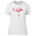 thumbnail image 1 of Watercolor Paint Of A Flamingo T-Shirt Women -Image by Shutterstock, Female Medium, 1 of 2