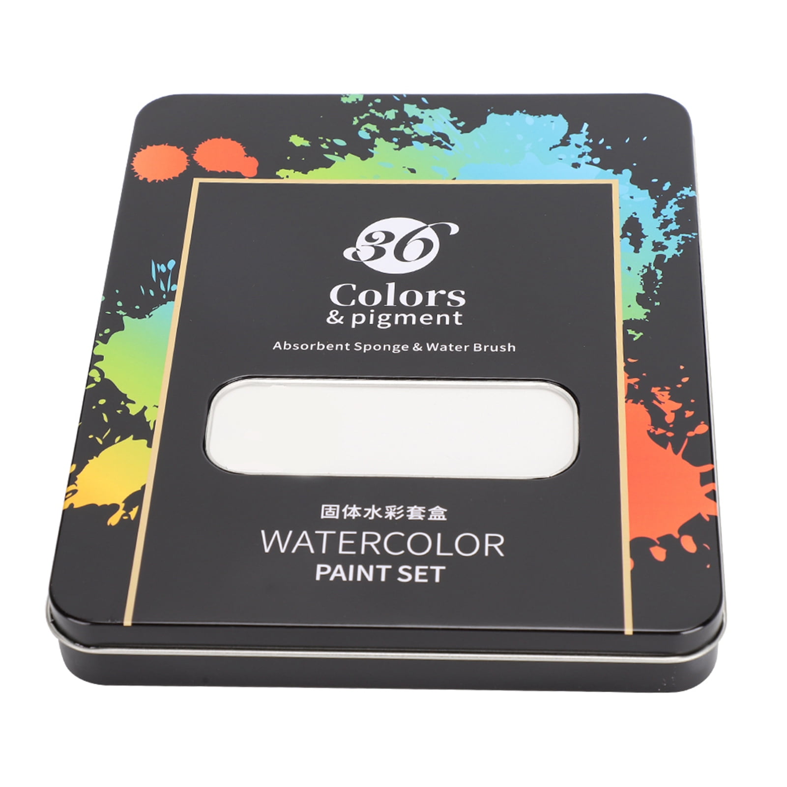 Watercolor Paint Set, 36 Color Water Soluble Solid Gouache Pigment Art