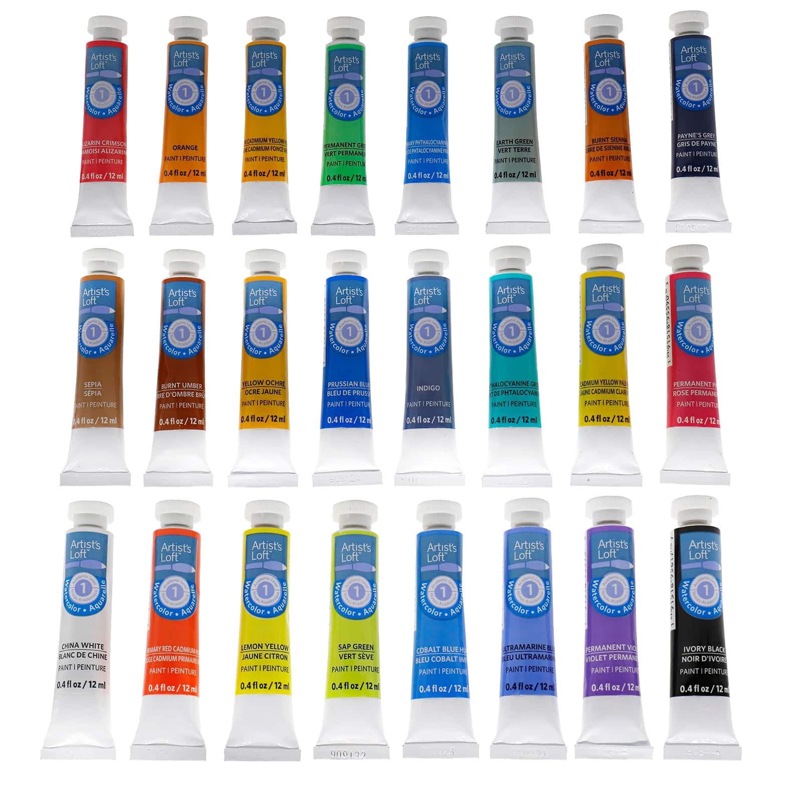 Artist's Loft Watercolor Paint Set, 24 Pieces