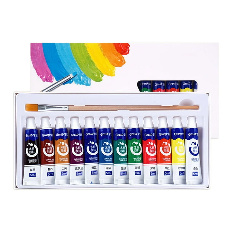 Gouache Paint Tubes - 24 Colors