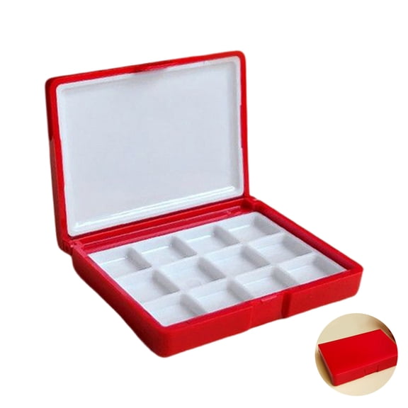 Watercolor Paint Storage Case 12 Well 24 Well Folding Paint Box Paint Mixing Tray For Watercolour Oil Acrylics Paints