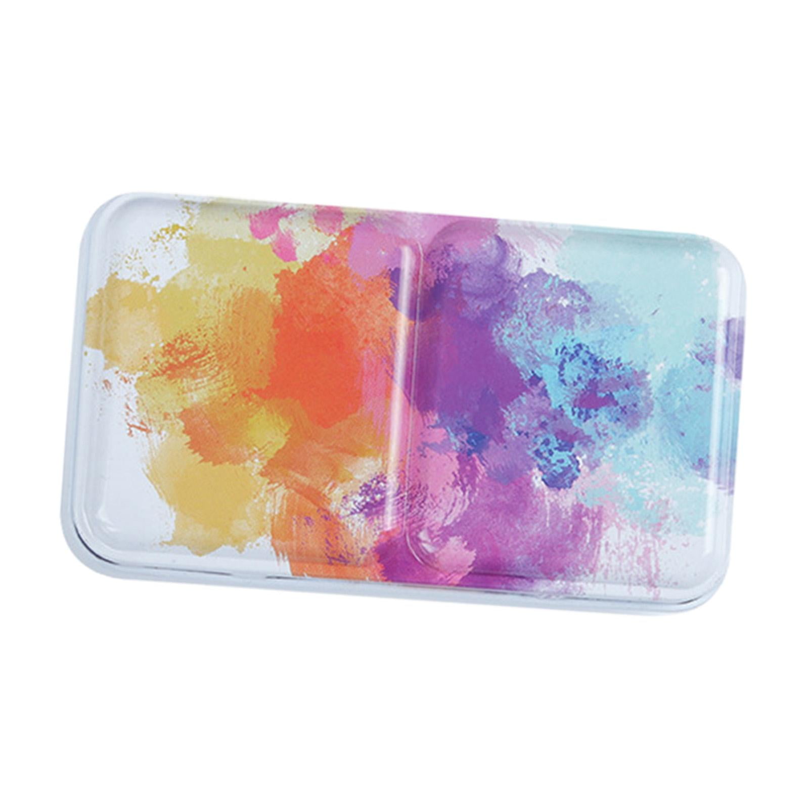 Watercolor Palette Airtight Paint Palette with Lid Multifunctional Painting  Pallet Folding Paint Tray for Oil Paint Pigments Pink 