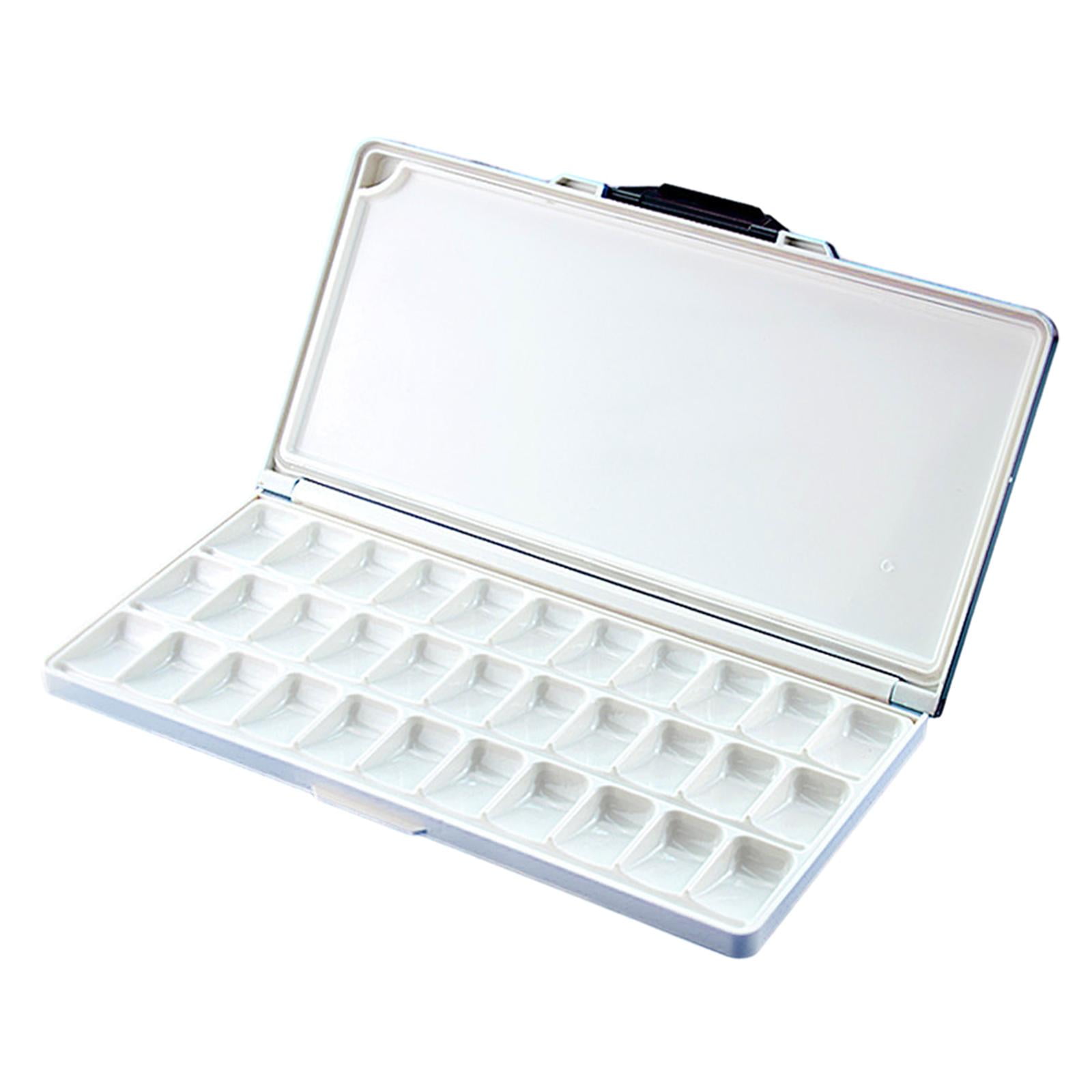  30 Compartments Plastic Paint Palette with Lid, Airtight  Leakproof Watercolor Palette for Gouache, Acrylic and Oil