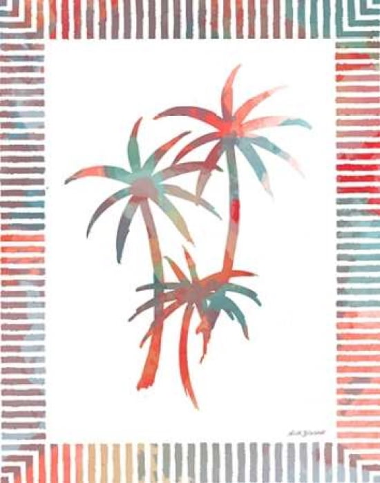 Watercolor Palms III Canvas Art - Nicholas Biscardi (22X28)