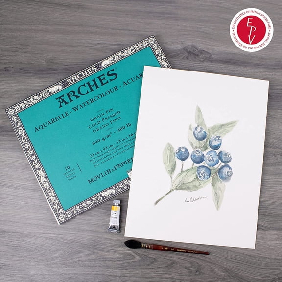 Watercolor Paper Block, Cold Press, 12" x 16", 300 pound (1795067)