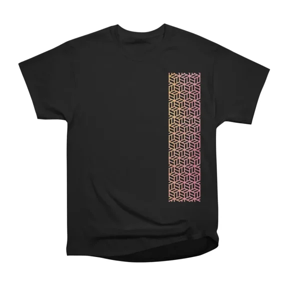 Watercolor Pattern Cubes T-Shirt Tee Gift For Him Merch For Her Apparel For Friend
