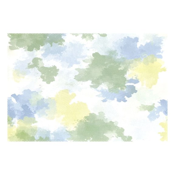 Watercolor Pattern Design 12x18in Heat-Resistant Non-Slip Place Mat, Durable and Wrinkle-Resistant