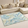 thumbnail image 1 of Watercolor Pattern Soft Polyester Area Rug 31''x20'', Non Slip, Memory Foam, Water Absorbent, 1 of 7