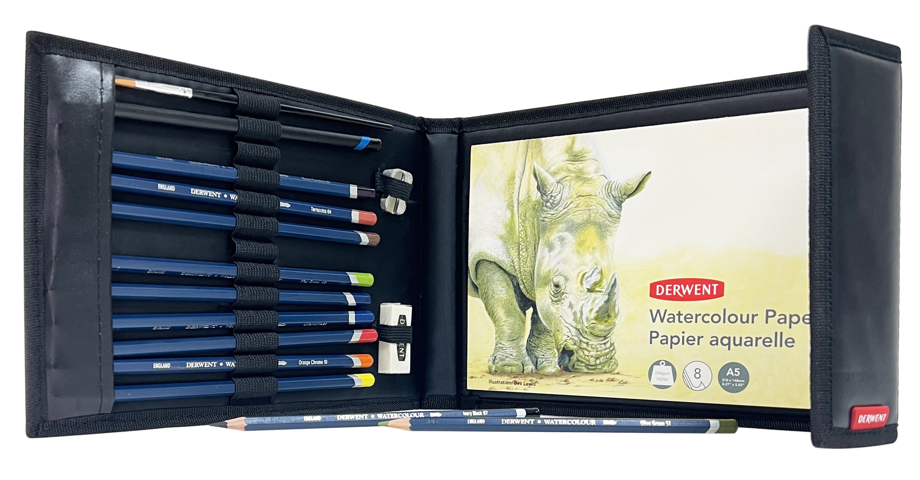 Watercolor Pencil Set In Compact Carrying Case