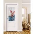 thumbnail image 1 of Watercolor Pig Blackout Door Curtains for French, Glass,Front, Back, Patio Door, Pig in Bathtub Modern Art Blue Splashing Thermal Insulated Rod Pocket Window Curtain Drapes With Tiebacks 25"x40", 1 of 5