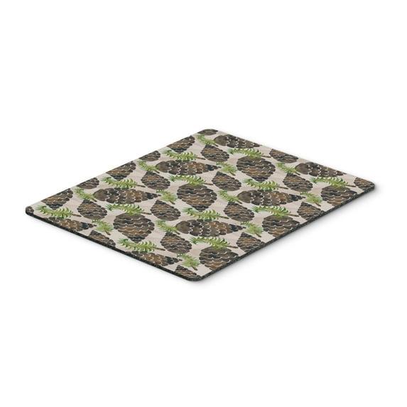 Watercolor Pine Cones Mouse Pad Hot Pad or Trivet