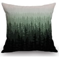thumbnail image 1 of Watercolor Pine Trees Cotton Linen Throw Pillow Case Cushion Cover Home Office Decorative for Sofa Living Room Square 18 X 18 Inches, 1 of 1