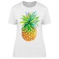 thumbnail image 1 of Watercolor Pineapple Fruit Art T-Shirt Women -Image by Shutterstock, Female Small, 1 of 2