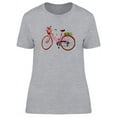 thumbnail image 1 of Watercolor Pink Bicycle T-Shirt Women -Image by Shutterstock, Female Large, 1 of 2