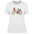 thumbnail image 1 of Watercolor Pink Bicycle T-Shirt Women -Image by Shutterstock, Female XX-Large, 1 of 2