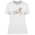 thumbnail image 1 of Watercolor Pink Bike T-Shirt Women -Image by Shutterstock, Female x-Large, 1 of 2