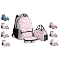 thumbnail image 1 of Watercolor Pink Bow Pattern School Backpack Elementary Bookbag Laptop Bags Travel Daypack(A-Style), 1 of 6