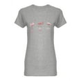 thumbnail image 1 of Watercolor Pink Flamingos Shaped T-Shirt Women -Image by Shutterstock, Female Small, 1 of 2