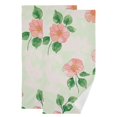 thumbnail image 1 of Watercolor Pink Flower Hand Towel Absorbent Bath Towels for Bathroom Sports Gym(28.3" X 14.4") Set of 2, 1 of 8