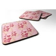 thumbnail image 1 of Watercolor Pink Love Letter Foam Coaster - Set of 4, 1 of 1
