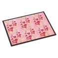 thumbnail image 1 of Watercolor Pink Love Letter Indoor or Outdoor Mat - Pink - 24 x 36 in., 1 of 1