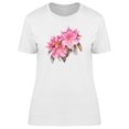 thumbnail image 1 of Watercolor Pink Rhododendron  T-Shirt Women -Image by Shutterstock, Female Medium, 1 of 2