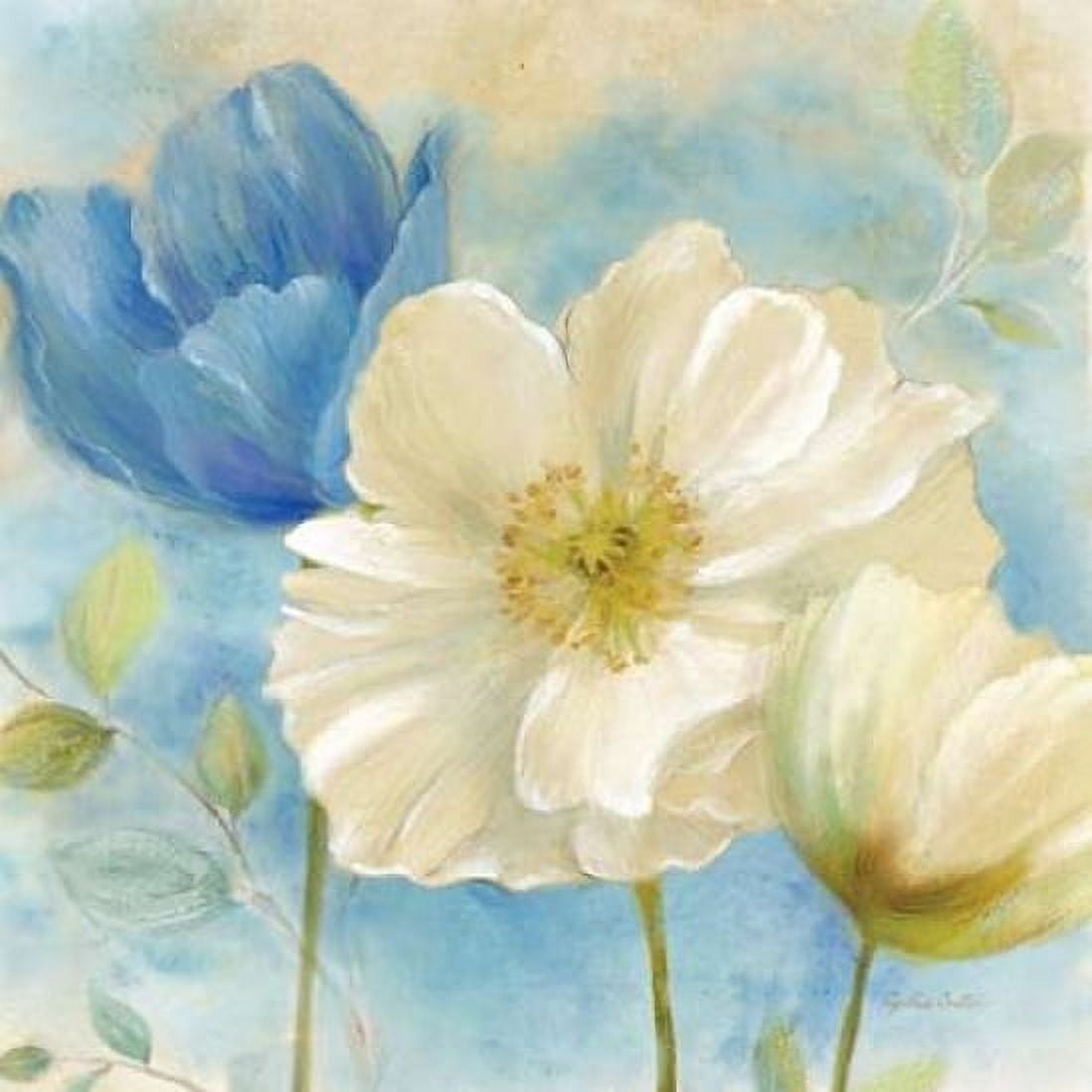 Watercolor Poppies II Canvas Art - Cynthia Coulter (24 x 24)